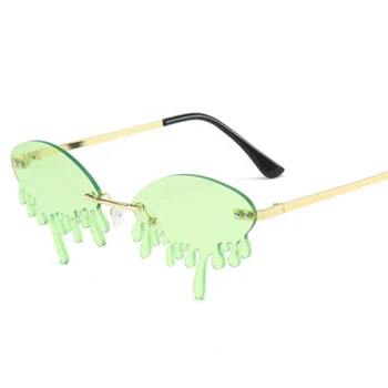 HEISKING modna sončna očala smešno ženske trganje obliko moška sončna očala stranka plaži kovinski sladkarije barva rdeča rumena Oculos De Sol